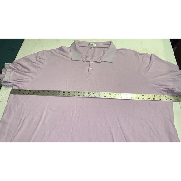 Peter Millar Crown Soft Men's Size 4XL Polo Shirt Light Purple Lavender - Picture 4 of 4